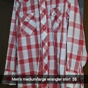 Mens wrangler shirt